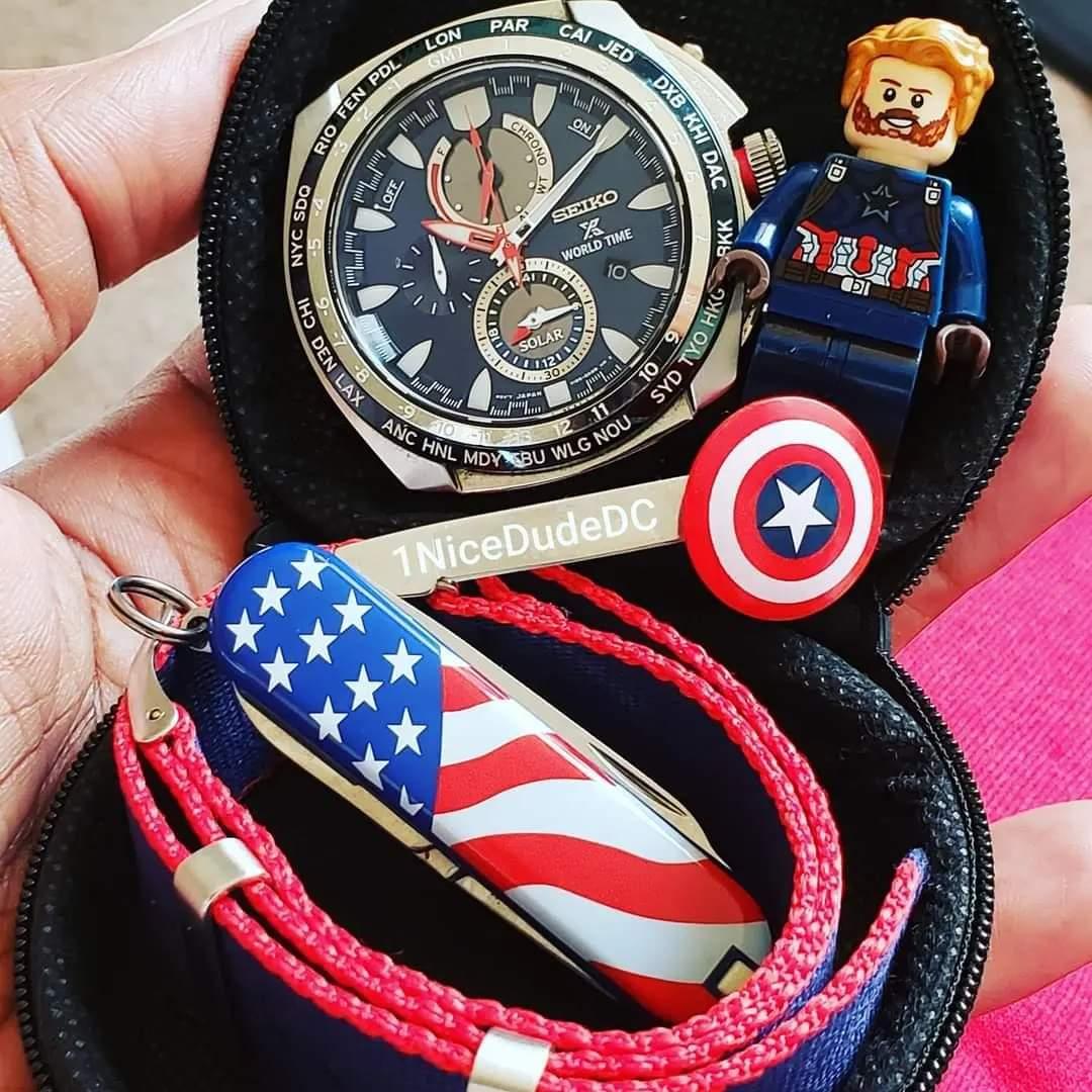 NotEnuffTech's tweet photo. ⌚Happy #internationalwatchday 🌐 #watchcommunity 🔟🔟 #watchfam #head2headcopycat #rewatchteam #thewisemen #watchfy #tenpastten #seiko #seikoprospex #seikoworldtime #lego #legomarvel #captainamerica #horolego #instalego #marvelcomics #practicalwatch #watchesofinstagram #edc https://t.co/TQrKsesVl6