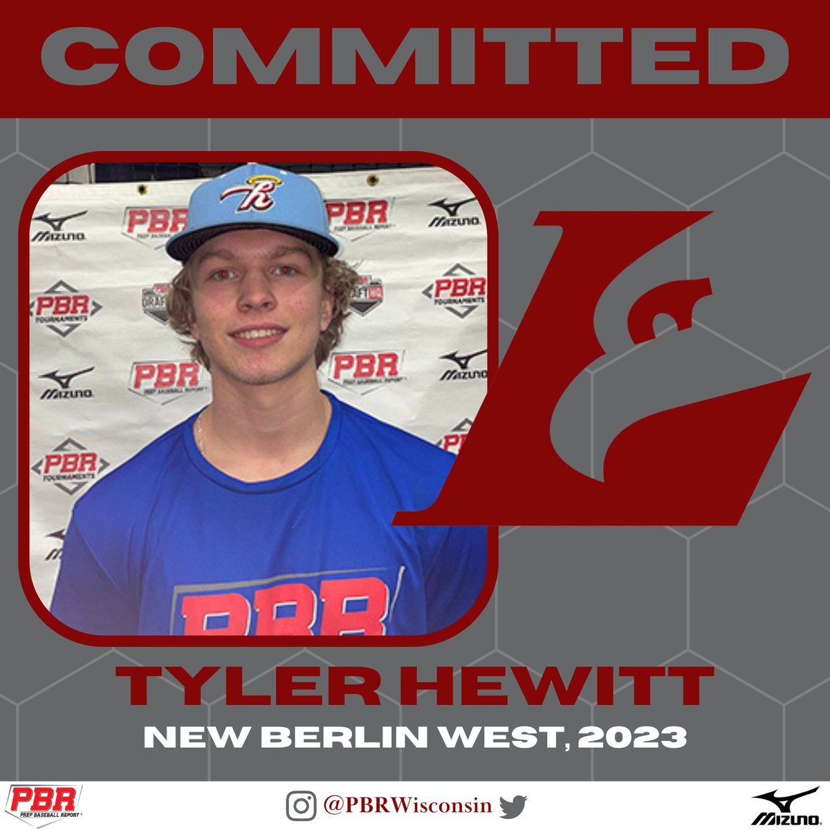 RHP Tyler Hewitt (New Berlin West, 2023) commits to Wisconsin - La Crosse. 

Back in the winter, Hewitt was a winner at the #MilwaukeePreseasonID and is currently ranked No. 97 in Wisconsin's senior class. 

👤PROFILE: bit.ly/3TcLAvC