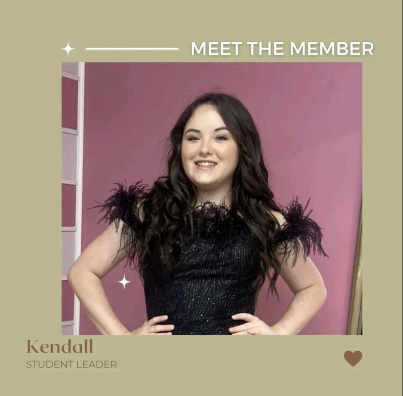 BengalsNHSDA's tweet photo. MEET THE MEMBER ✨                                 Kendall is one of our Student Leaders and she is a sophmore.. Some of her hobbies include singing, doing pageants, and playing with her dogs. She loves dance because it helps her express her feelings when words aren't enough. https://t.co/n69y436aYQ