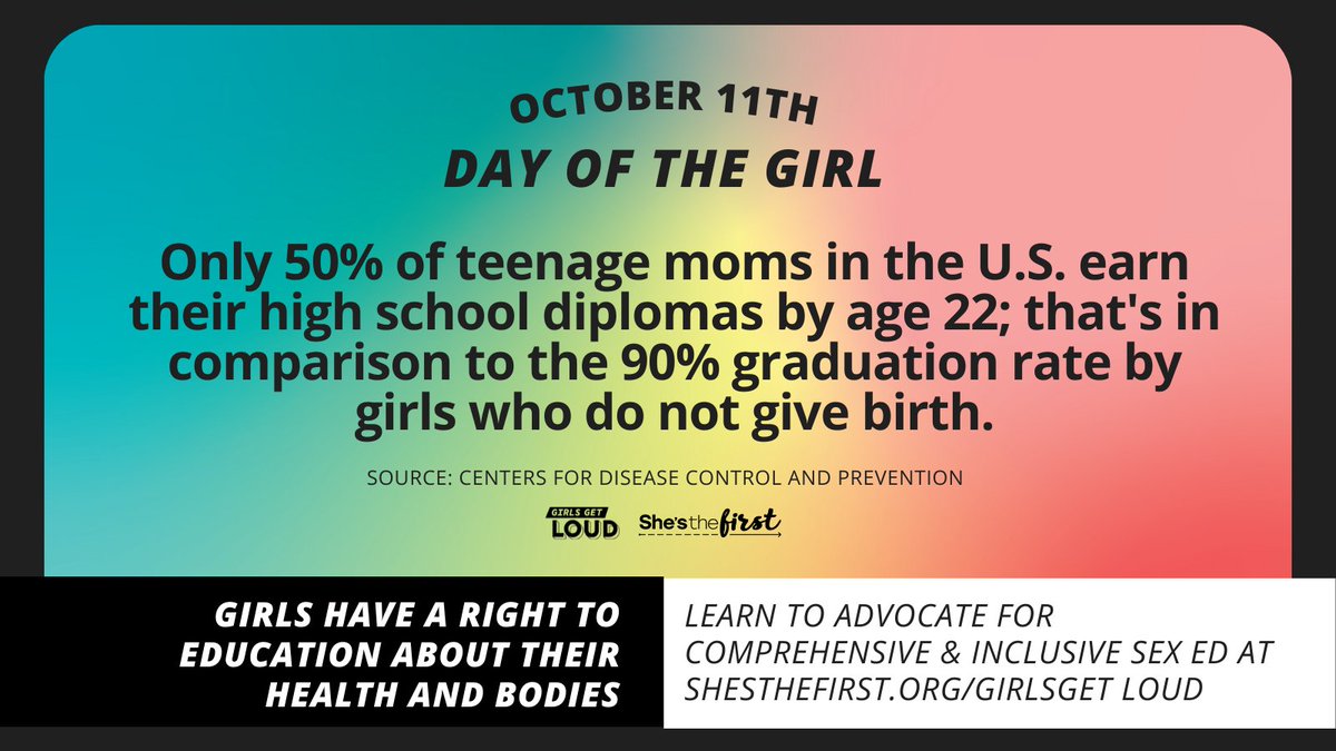 Girls have a right to education about their health &amp; bodies. Yet, comprehensive sex ed is in jeopardy worldwide. For #DayOfTheGirl, speak up! We created a guide with @siecus &amp; <a href="/educateusaction/">educateusaction</a> to approaching your local school administration: shesthefirst.org/girls-get-loud #GirlsGetLoud