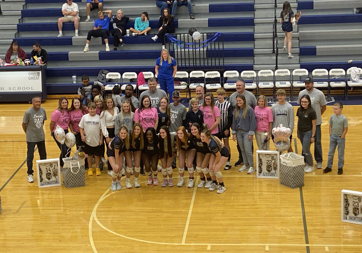 C_Tillman2's tweet photo. A big shout out to all of our senior volleyball student athletes tonight vs. Marion Co. Congratulations on four years of Achieving The Impossible. Yes. https://t.co/qzK8liXTPl