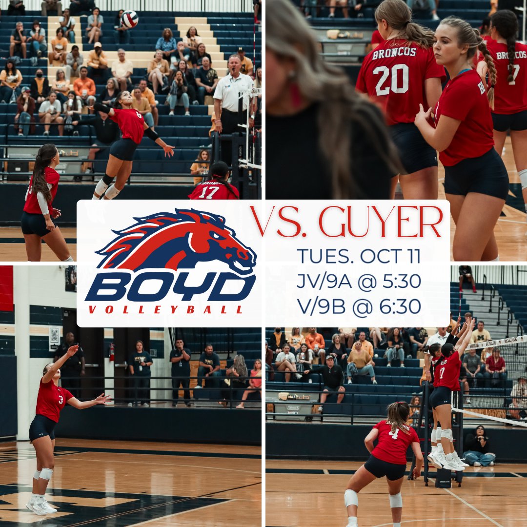 Class is out but VB is IN! Pack the stands at HOME! <a href="/boyd_red_nation/">Red Nation</a>