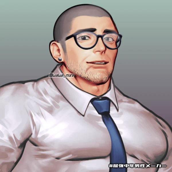Picrewの「屈強中年男性メーカー」でつくったよ!  #Picrew #屈強中年男性メーカーFOOOOOOOOO 