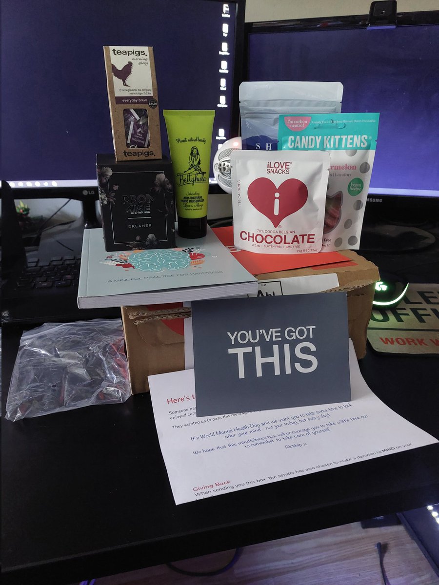 TylerHartshorn3's tweet photo. Thank you to @GoAirship these cool  freebies for #MentalHealthDay2022  was a lovely surprise from #wellbox https://t.co/1QpPFmKwko