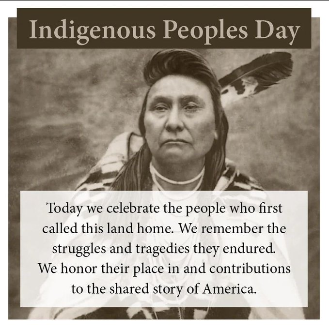 Happy #IndigenousPeoplesDay 💕💕💕💕 https://t.co/PJWgXThHLy