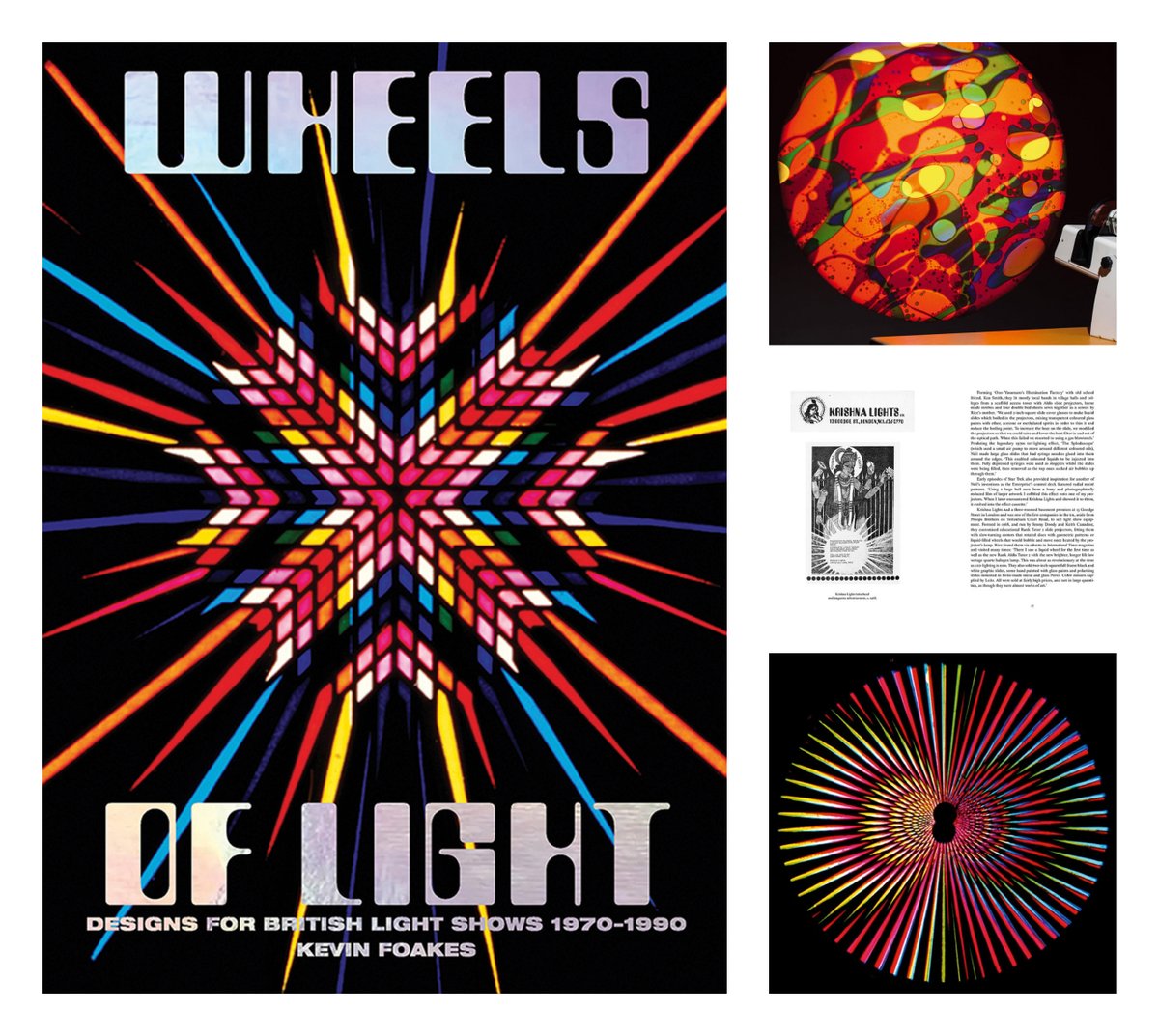SweetJaneBlog's tweet photo. Wheels of Light: Designs for British Light Shows 1970-1990 by Kevin Foakes, published by Four Corners Books on October 21st. https://t.co/tGTKFAJjhp #WheelsOfLight #Psychedelia #OilWheels https://t.co/zg5ibFvyuH