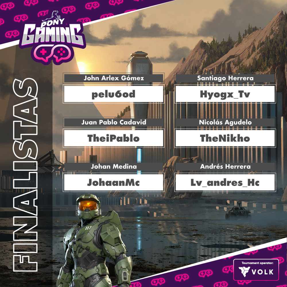 VolkGamesBS's tweet photo. Se acerca la gran final del #Torneo #OpenToPlay de #Halo, y acá traemos los #Spartans 🔫que llegaron a la última fase de esta dura competencia. ¡Este martes 11 de #Octubre es #MartesDeHalo! @PonyMalta_ https://t.co/1gf2zEjcfa
