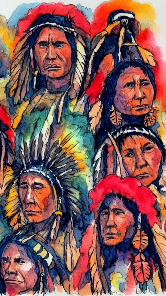 DridgeCoin's tweet photo. Trying to generate some imagery in honor of #IndigenousPeoplesDay 
#stablediffusion https://t.co/pY59Oa7HDd