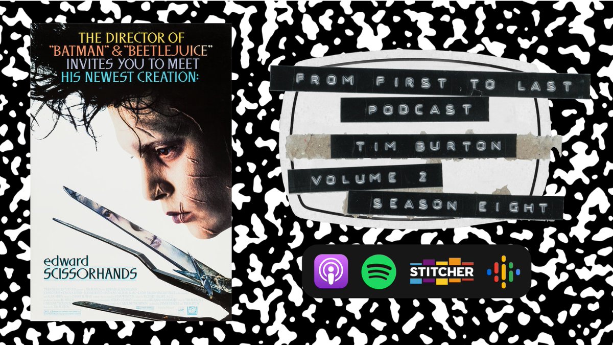 Our journey into Tim Burton's films rolls on &amp; this week it's part 1 of our dive into the Edward Scissorhands. We talk the journey from sketch to screen, full creative control &amp; so much more here link.chtbl.com/EdwardSciss1 or where podcasts are found.

#timburton #edwardscissorhands