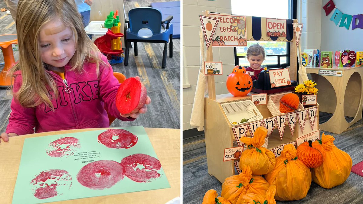 ETCSD's tweet photo. Lots of fall fun is happening in the Early Childhood Play Group!! 😍🍂#ETlearningignitED https://t.co/rYeImmOuh9