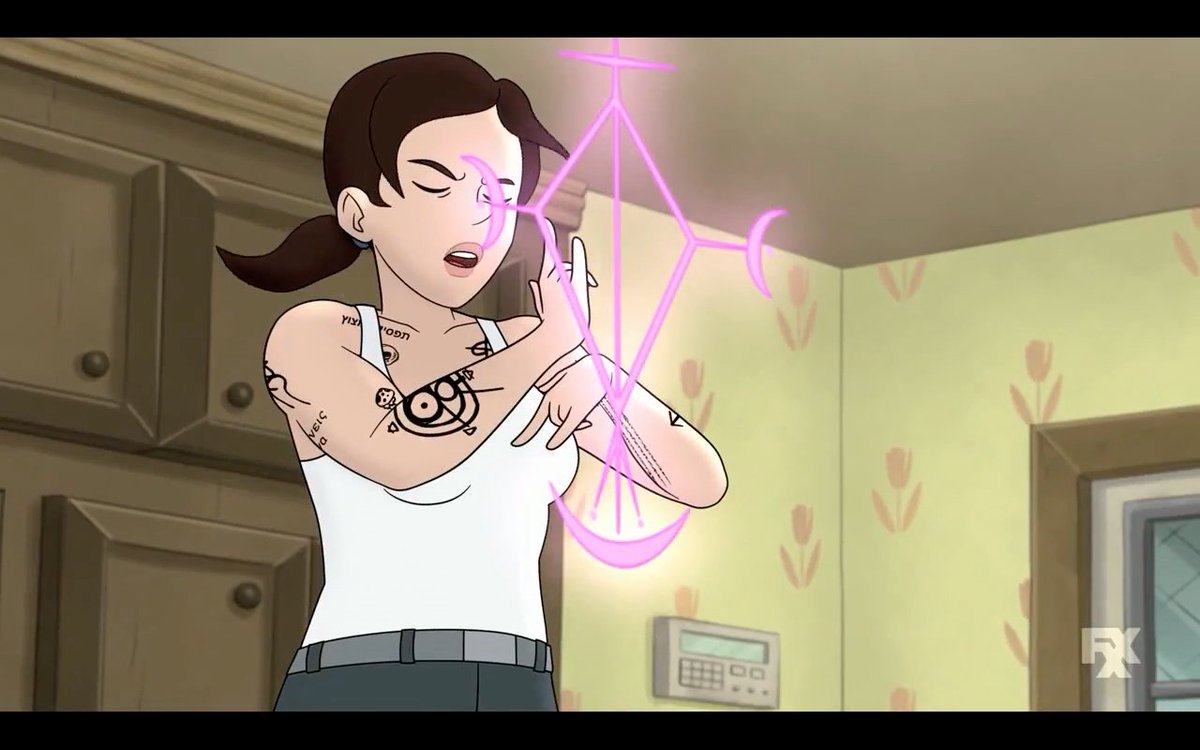 slipperyhero's tweet photo. When I heard about #LittleDemon with Danny DeVito as #Satan, it didn’t sound appealing. However, #LucyDeVito as the angsty teen daughter Anti-Christ &amp; #AubreyPlaza as her hot, badass, kinda crazy Mom aka Satan’s baby momma, really works well. It’s a darker, more adult #OwlHouse. https://t.co/Nnuw5kP0Ex