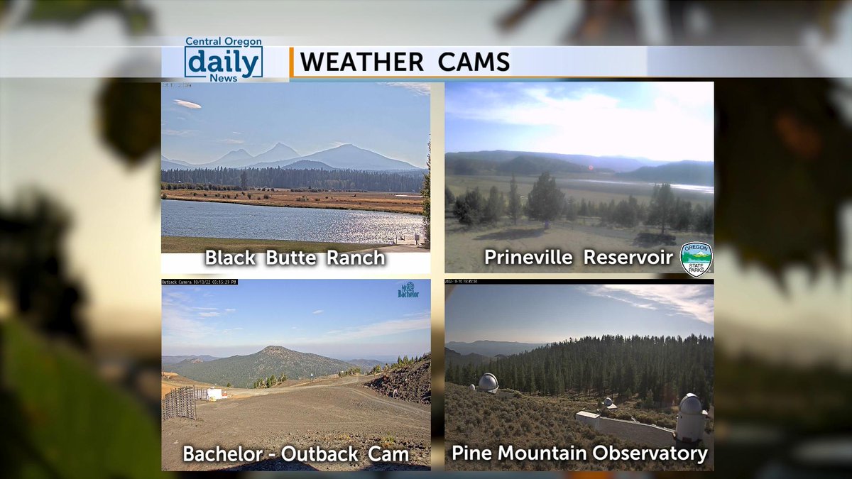 CentralOregonWX's tweet photo. Today has been mostly sunny & warm with some smoke from regional wildfires reducing our air quality. A weak & dry cold front will move through the PNW this evening & tonight. No rain is expected and a brief cooldown is on the way. #ORwx #COdaily
More > https://t.co/ft2WAeZLgw https://t.co/rNoICL9YDg