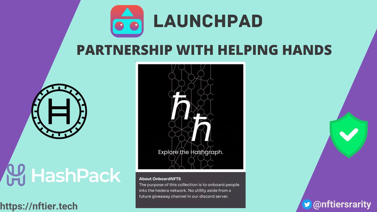 🎉 We're excited to announce our official partnership with @OnboardNFTS This 1ℏ mint serves as an easy entry for newcomers to @hedera to experience @HashPackApp and feel the greatness of minting for the first time. 🔗 nftier.tech/mint/onboard-n… #HederaNFTs #HederaNFT #HBAR