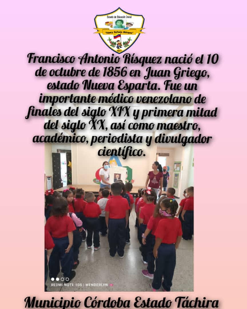 Realizando Efemérides con nuestros niños y niñas EEIN Nancy Rafaela Márquez municipio Córdoba <a href="/Berzabethg1/">Berzabethgandicaoficial</a> <a href="/CordobaFlorece/">CórdobaFlorece</a> @MPPEDUCACION @ZonaEducTachira <a href="/Crazet2011/">Crazet2011</a>