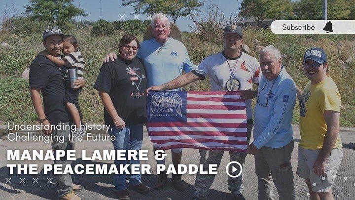 RTBInitiativeFL's tweet photo. Today is #IndigenousPeoplesDay. Watch this stirring talk given to the #PeacemakerPaddle by Sioux Gov Rep, Manape LaMere.

Peacemaker flags were designed and presented to local govts &amp; the Sioux Nation along the Missouri.

WATCH &amp; SUBSCRIBE: https://t.co/C3kOwxg42e https://t.co/thfsKy4Mzl
