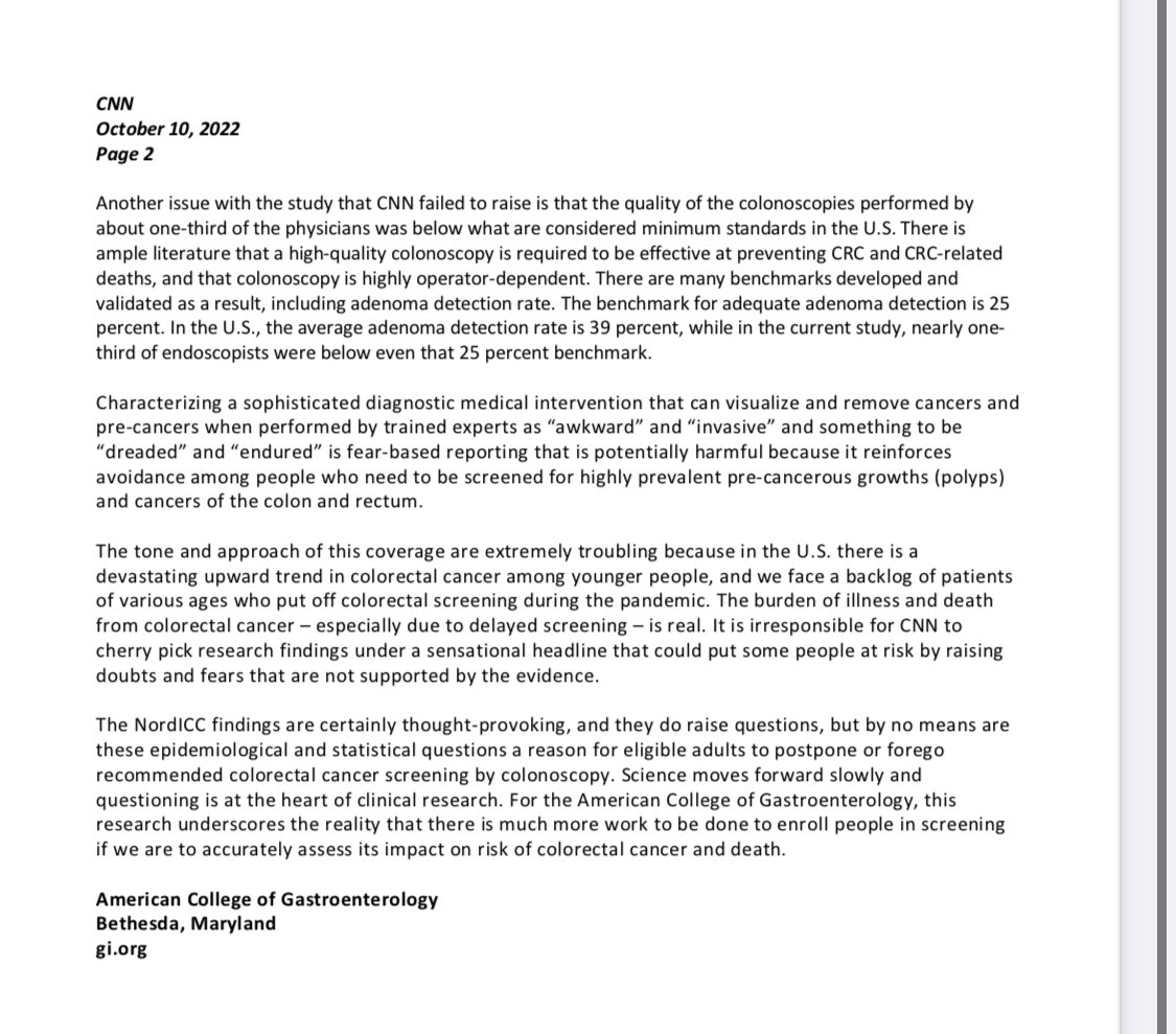 Mohammad Bilal, MD (@bilalmohammadmd) on Twitter photo The <a href="/AmCollegeGastro/">ACG</a> letter to editor - highly recommend reading it in response to the recent <a href="/NEJM/">NEJM</a> #Colonoscopy study ! The <a href="/AmCollegeGastro/">ACG</a> letter to editor - highly recommend reading it in response to the recent <a href="/NEJM/">NEJM</a> #Colonoscopy study !