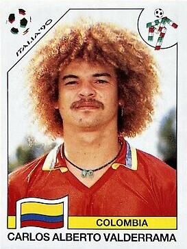 CopaLendas's tweet photo. Carlos Alberto Valderrama, Colômbia 🇨🇴.
Copa do Mundo de 1990, Itália.
15º lugar.
1 gol, 4 jogos.
#valderrama #colombia #worldcup1990 #copa1990 #fifa #leyenda #elpibe #loscafeteros #latricolor #fcf #stadiogiuseppemeazza #col #panini #qatar2022 https://t.co/OZswwdL0Xi