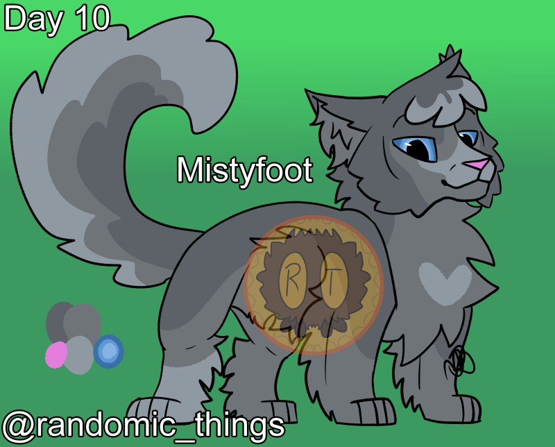 Randomic_things's tweet photo. Décimo dia do #warriorcatober, Pé de bruma.
A mini Estrela azul.
#warriorcats #gatosguerreiros #mistyfoot #mistystar https://t.co/V0wsrNOqyr