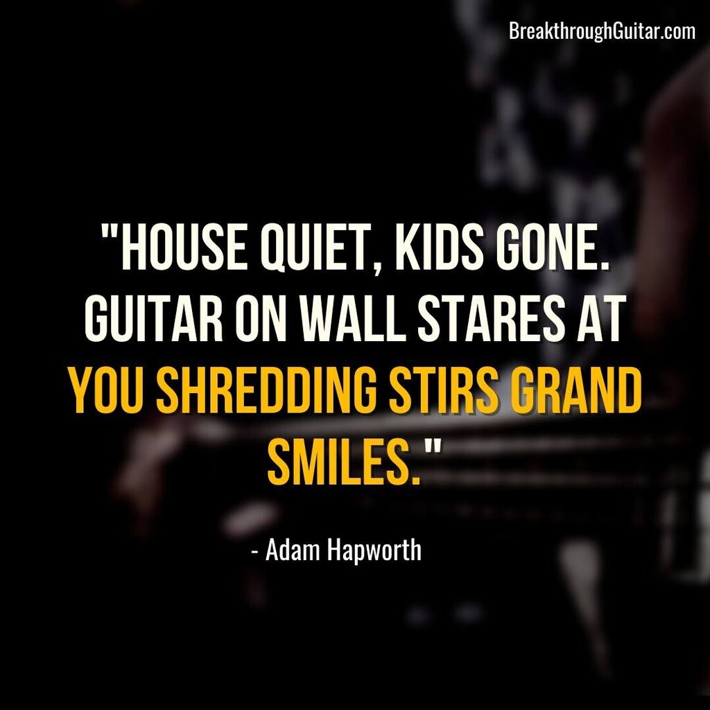 BreakthroughGtr's tweet photo. "House quiet, kids gone. Guitar on wall stares at you shredding stirs grand smiles. - Adam Hapworth
-
"""There’s a better way to learn lead guitar. NOT endless scales and overwhelming theory… here’s a way to play by FEEL.
I know this may sound controversial...
But almost eve… https://t.co/P0aPcPYbmO
