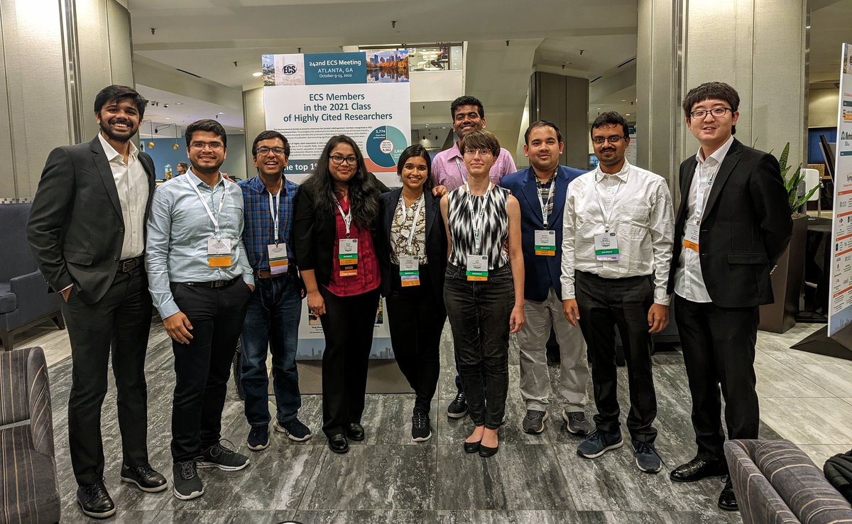 Energy and Transport Sciences Lab (@etslpurdue) on Twitter photo We're at the <a href="/ECSorg/">ECS</a> meeting in Atlanta! Check out Prof. <a href="/ParthaPMukherj1/">Partha P. Mukherjee</a>'s invited talk, oral presentations by @VenkateshKabra1, <a href="/BanerjeeSourim/">Sourim Banerjee</a>, <a href="/_debanjali_/">Debanjali Chatterjee</a>, <a href="/Navneet__G/">Navneet Goswami</a>, Hanwei & posters by <a href="/SarkarSusmita1/">Susmita Sarkar</a>, <a href="/Kaustubh_Naik_/">Kaustubh G. Naik</a>, <a href="/bairav_s/">Bairav S. Vishnugopi</a>, <a href="/adi_singla2/">Aditya Singla</a>, <a href="/JMeyer314/">Julia Meyer</a>, <a href="/akarmak90/">Avijit Karmakar</a>! We're at the <a href="/ECSorg/">ECS</a> meeting in Atlanta! Check out Prof. <a href="/ParthaPMukherj1/">Partha P. Mukherjee</a>'s invited talk, oral presentations by @VenkateshKabra1, <a href="/BanerjeeSourim/">Sourim Banerjee</a>, <a href="/_debanjali_/">Debanjali Chatterjee</a>, <a href="/Navneet__G/">Navneet Goswami</a>, Hanwei & posters by <a href="/SarkarSusmita1/">Susmita Sarkar</a>, <a href="/Kaustubh_Naik_/">Kaustubh G. Naik</a>, <a href="/bairav_s/">Bairav S. Vishnugopi</a>, <a href="/adi_singla2/">Aditya Singla</a>, <a href="/JMeyer314/">Julia Meyer</a>, <a href="/akarmak90/">Avijit Karmakar</a>!