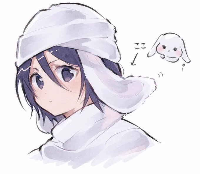 BLEACH来週からも楽しみです(千年血戦篇帽子ルキアさんがうさぎっぽくて好きという再掲) 