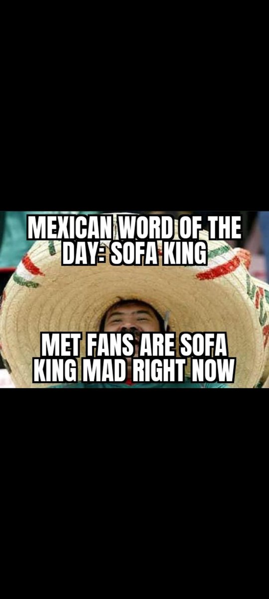 SteveChapa's tweet photo. The New York Mets fans right now https://t.co/ZgfEpU0kto