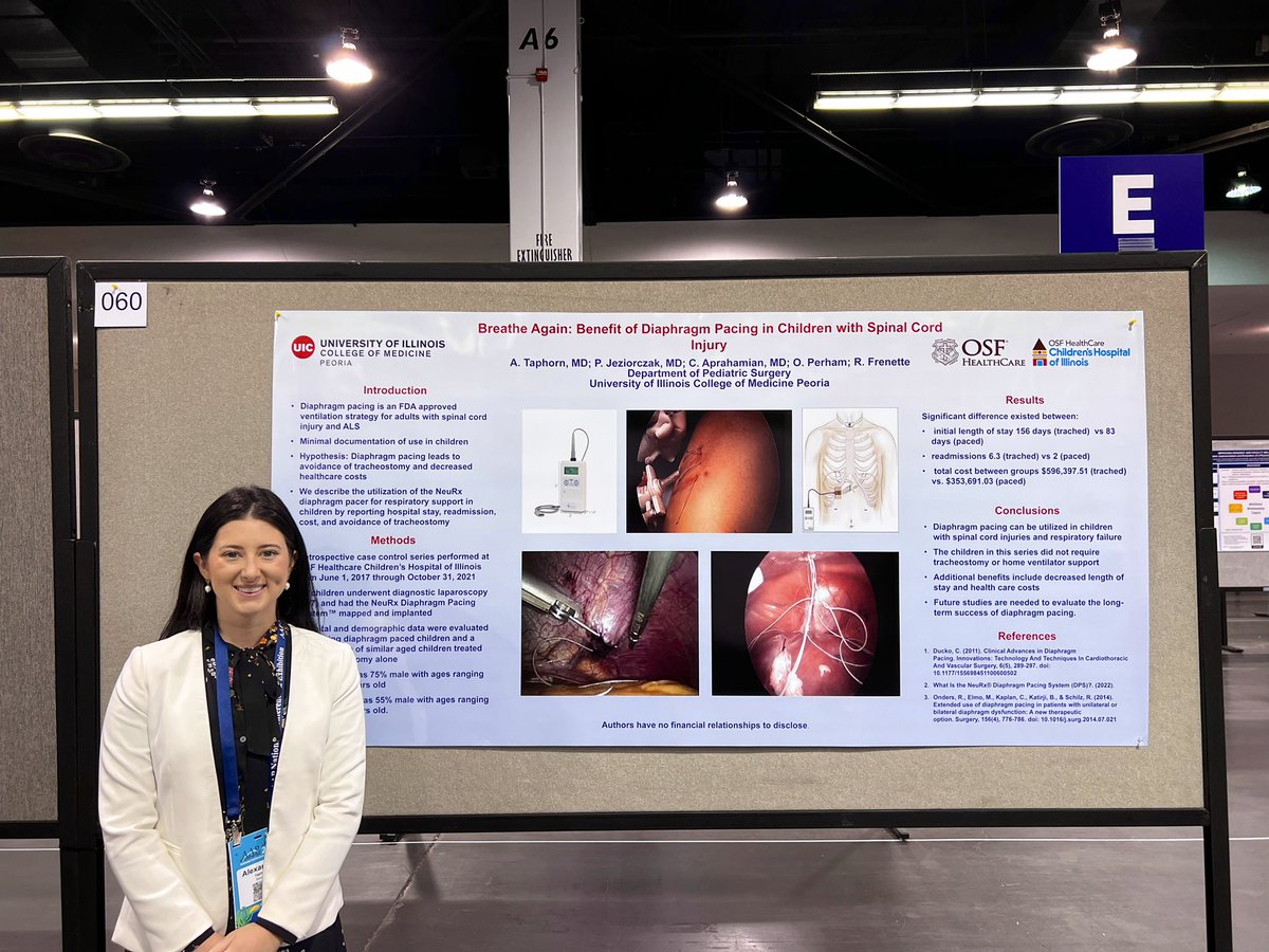 AlexTaphorn's tweet photo. Grateful to have spent the past couple days in Anaheim at #AAP2022 presenting two projects on behalf of the pediatric surgery department! 🩹🧸@UICOMPsurgery @AmerAcadPeds https://t.co/0ASbVweByN