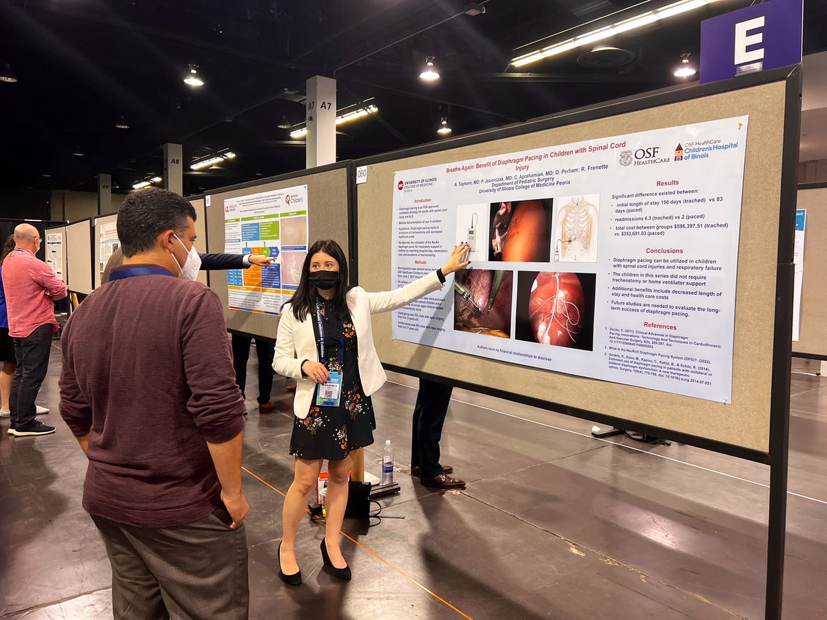 AlexTaphorn's tweet photo. Grateful to have spent the past couple days in Anaheim at #AAP2022 presenting two projects on behalf of the pediatric surgery department! 🩹🧸@UICOMPsurgery @AmerAcadPeds https://t.co/0ASbVweByN