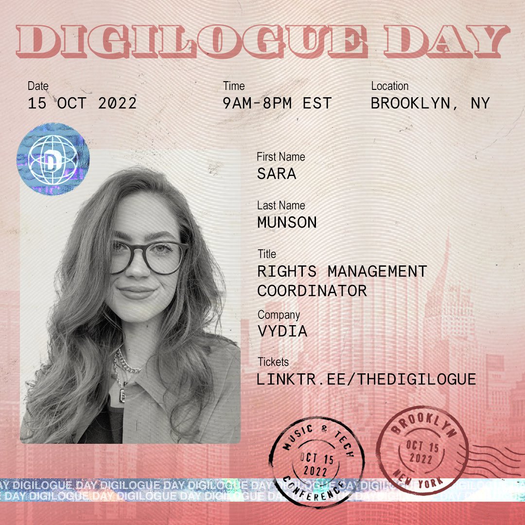 thedigilogue's tweet photo. Only 5 MORE DAYS UNTIL #DigilogueDay YโALL!! Come meet our spectacular mentors!
MAKE YOUR DREAMS YOUR DESTINATION!!! ๐๐๐
#distrokid #vydia #theorchard #mlc #onerpm #highnotefm #soundroyalties #majorstage #jumpglobal #shure #greenroom #warnermusicu #audiomack https://t.co/H6CUCAgt1M