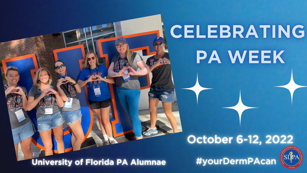 dermPA's tweet photo. Thank you @UF PA alumnae for sharing your “heart-hands” during #PAweek. #PAs show compassion every day as they deliver superior #patientcare. #DermPA #yourDermPAcan https://t.co/SAZnaJQEx7 https://t.co/cJgDnUGrlU