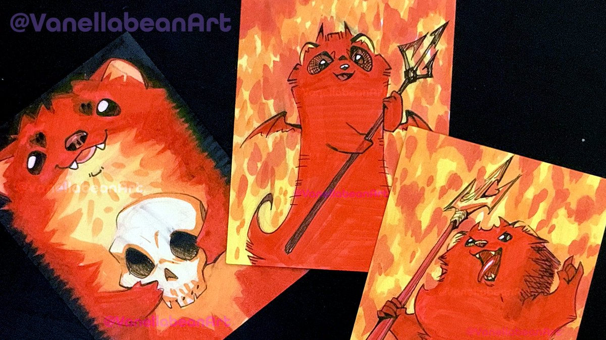 VanellaBeanArt's tweet photo. Whoops ~ where did this perfectly normal pile of weasels come from?
#FerretArt #FerretHalloween #DevilMadeMeDoIt https://t.co/sUWxnFRjFQ