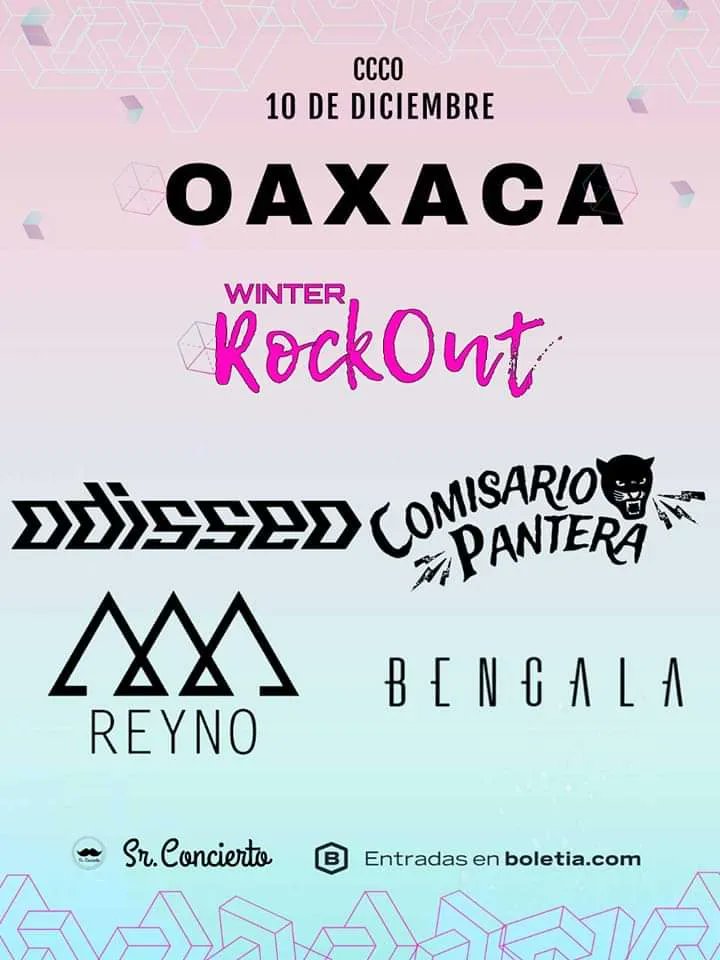 AIP_Oaxaca's tweet photo. 🎶🎵😎 Aparta la fecha  porque el 10 de diciembre nos vamos a llenar de mucho Rock!!  100% Confirmado🤘🤩

@OdisseMx - @Comisaurio - @ReynoMx - Bengala

BOLETOS YA DISPONIBLES EN: 
https://t.co/3dXQWUFKQL

Presentado por #SrConcierto https://t.co/QshpS6jZHe