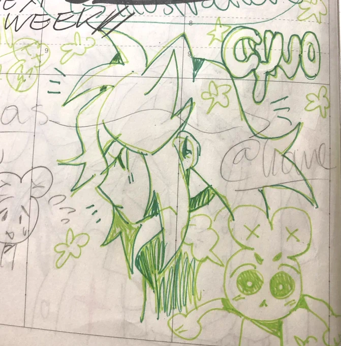 agenda stuff bc I don't have a sketchbook 