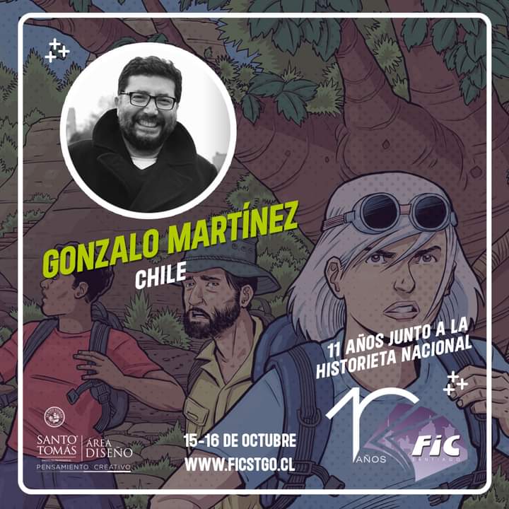 Nuestro último invitado para esta nueva versión es el destacado artista nacional <a href="/Gonzo_Martinez/">Gonzalo Martinez</a>  nos faltan caracteres para reconocer la trayectoria y el talento de este gran obrero del noveno arte,  no te lo puedes perder.
Nos vemos en la “Fiesta de las Viñetas”