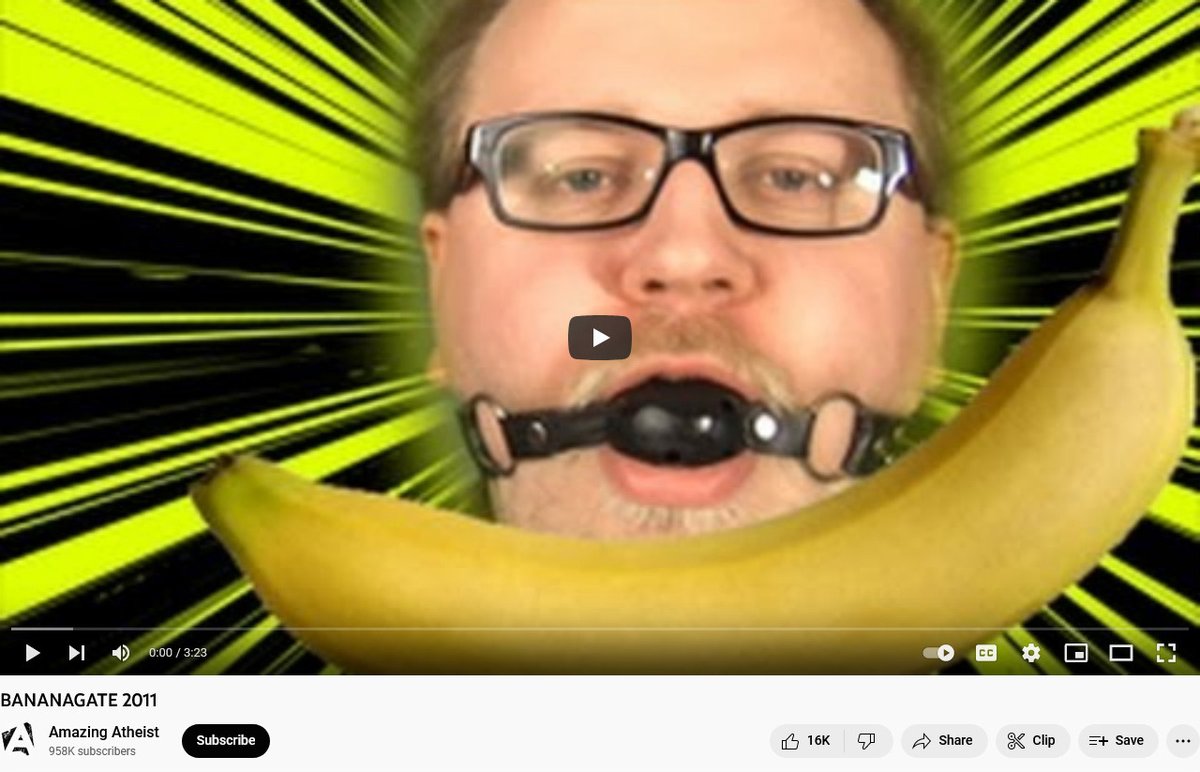 Possum Reviews on X: Remember when the Amazing Atheist got catfished by a  troll into filming himself shoving a banana up his ass and it got leaked on  the internet, but then