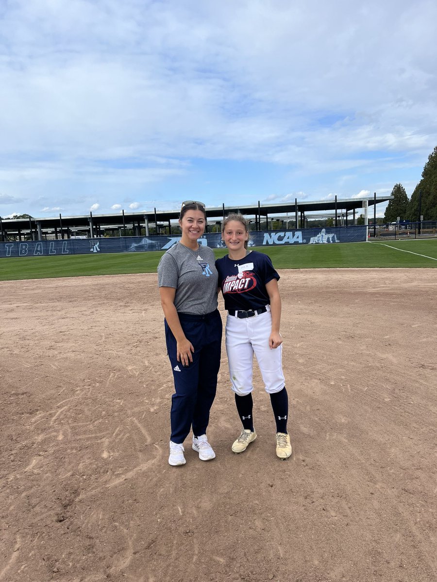 Had so much fun at the <a href="/RhodySoftball/">Rhode Island Softball</a> camp today! Thank you so much <a href="/CoachWhitSB/">Whitney Mollica Goldstein</a> <a href="/coachakcer/">Christine Akcer</a> <a href="/coach_toric/">Tori Constantin</a> and all of the players who were there. The campus was beautiful and I had so much fun hitting and in the outfield. Go Rams!