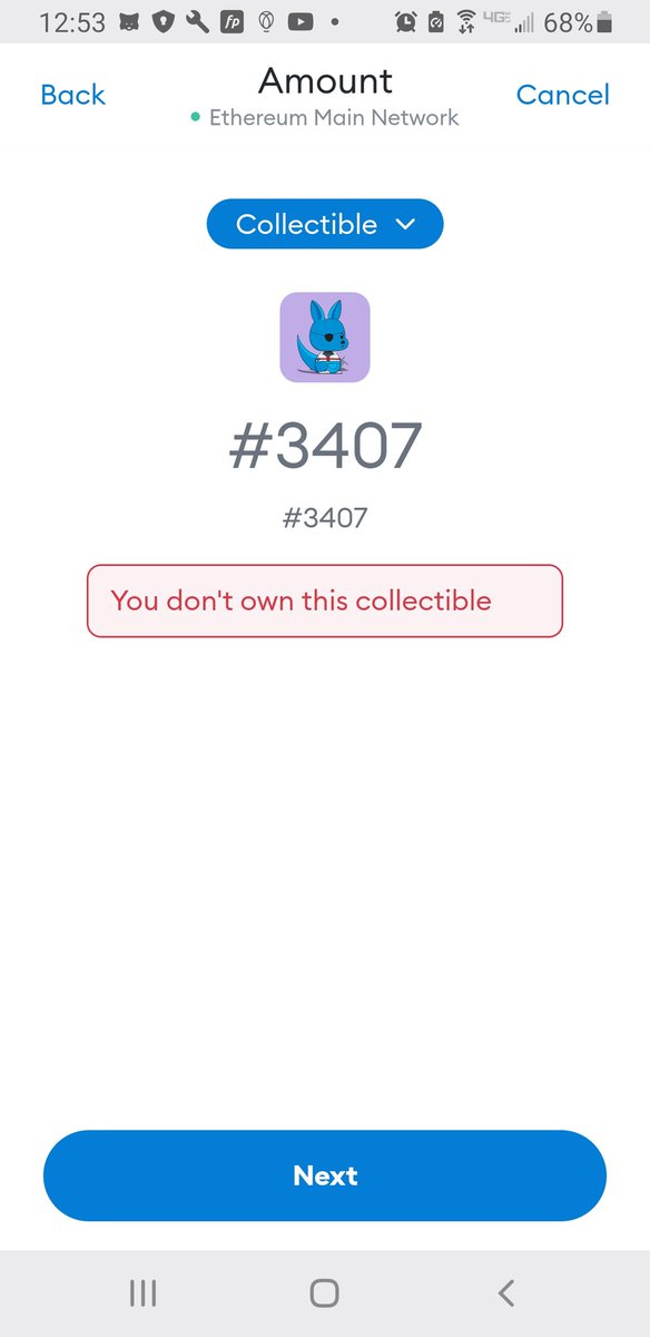 10XBundlez's tweet photo. @RowdyRoosNFT I'm just hoping I can get another for my lost roo. If you check the tracking on the block chain you can see its been stolen. I have a photo from one of the white hackers to retrieve but wasn't willing to risk spending more money https://t.co/zyvkUD5xvM
