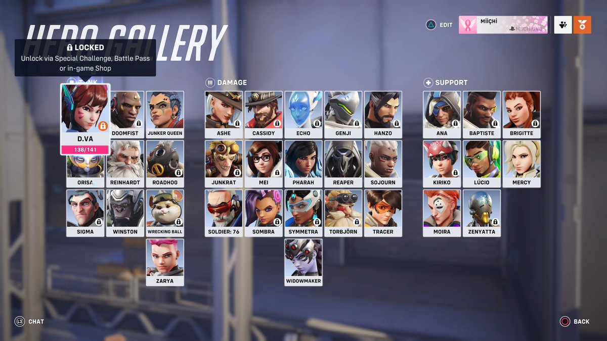 Chi0vv0's tweet photo. I have locked heroes now??? 😅😭 #Overwatch2 #Whyyyyyyyyy https://t.co/RzOc52doIW