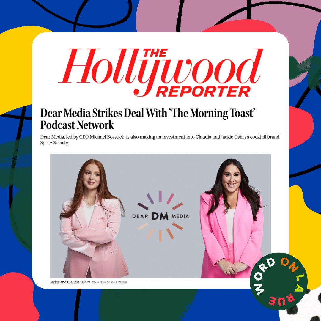 It's officially official! <a href="/dearmediastudio/">Dear Media</a> strikes a deal with #ToastNewsNetwork 🍾
 
Get the inside scoop from <a href="/THR/">The Hollywood Reporter</a> 🔎 bit.ly/3Vua2dV