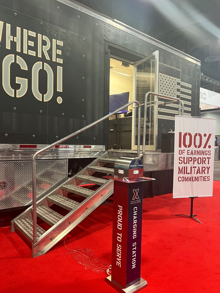 shopmyexchange's tweet photo. Weโre at the @ausaorgโs Annual Meeting and Exposition in Washington, D.C. with a Mobile Field Exchange (MFE) full of swag.
Are you at the expo? Come take a tour and grab some swag at booth 3725 in aisle 3800! See you soon.
#WeGoWhereYouGo https://t.co/m9QwWPjUxM