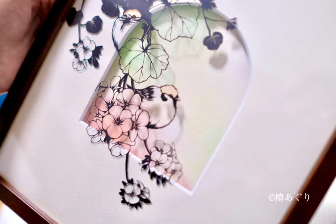 チュンコレ今回の展示に参加しているチュンちゃんたちです#ちゅん活#切り絵 