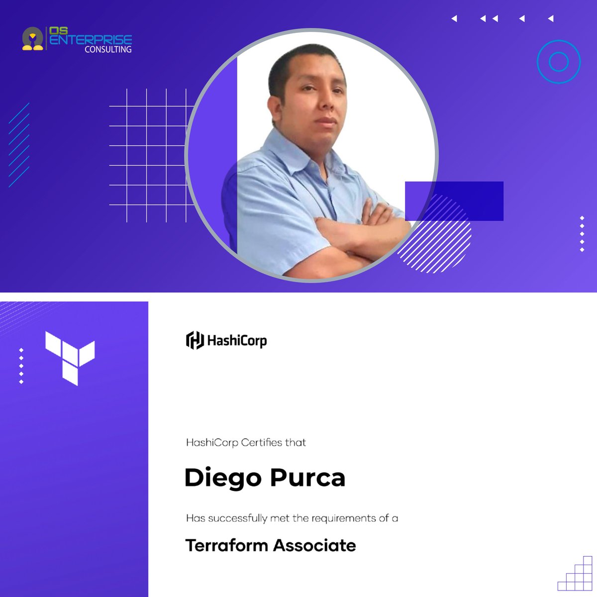 opensou26721801's tweet image. 👏🏻👨‍🎓 Felicitaciones por la certificación de Terraform Associate Diego Purca, en @opensou26721801 sabemos de tu esfuerzo, compromiso y dedicación en cada una de tus actividades. 

🎉 ¡Felicitaciones y vamos por más!! 💪

#OSEnterprise #HashiCorp #TerraformAssociate #certificación