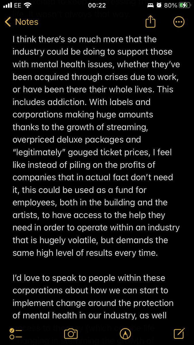 Some late night words about my mental health and the industry