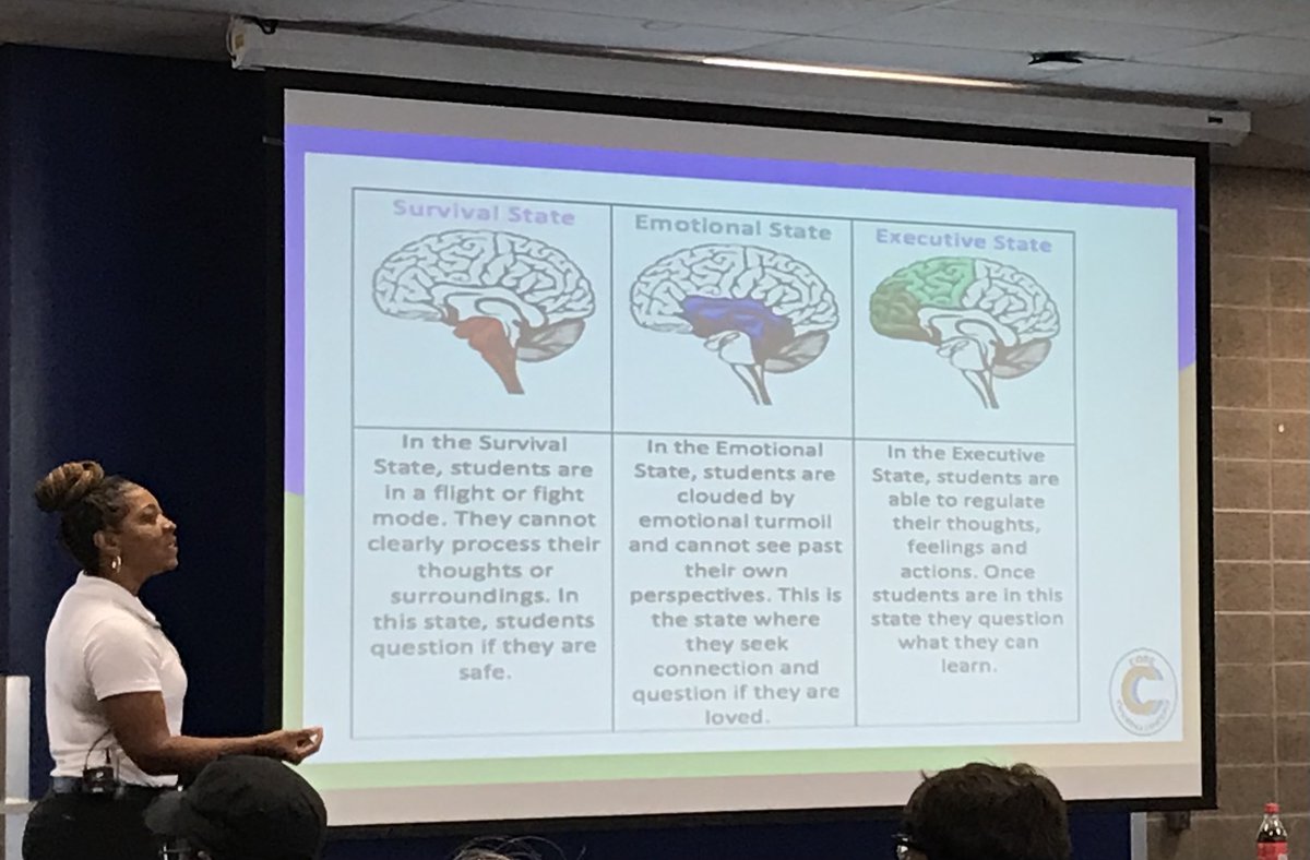 AyizeS's tweet photo. Trauma presentation 4 the #KCPS2022Con w/ @kcpublicschools continues w/ @TravannaA of @CoreChanging exploring the #Neuroscience of #TraumaInformedPractice, powerful! @DrSusanZoll @AMIUSA @dijoni @KcpsMontessori @selmekki ⁦@darylhowardphd ⁦@IndigenousChLdr ⁦@montwhitley https://t.co/IfJwLxUIWi