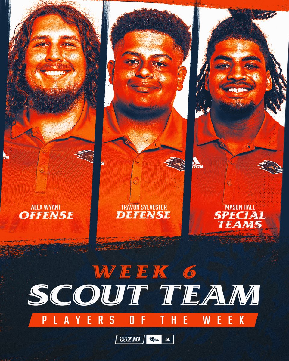 Huge shout-out to our Scout Team Players of the Week

#210TriangleOfToughness 
#LetsGo210 | #BirdsUp 🤙