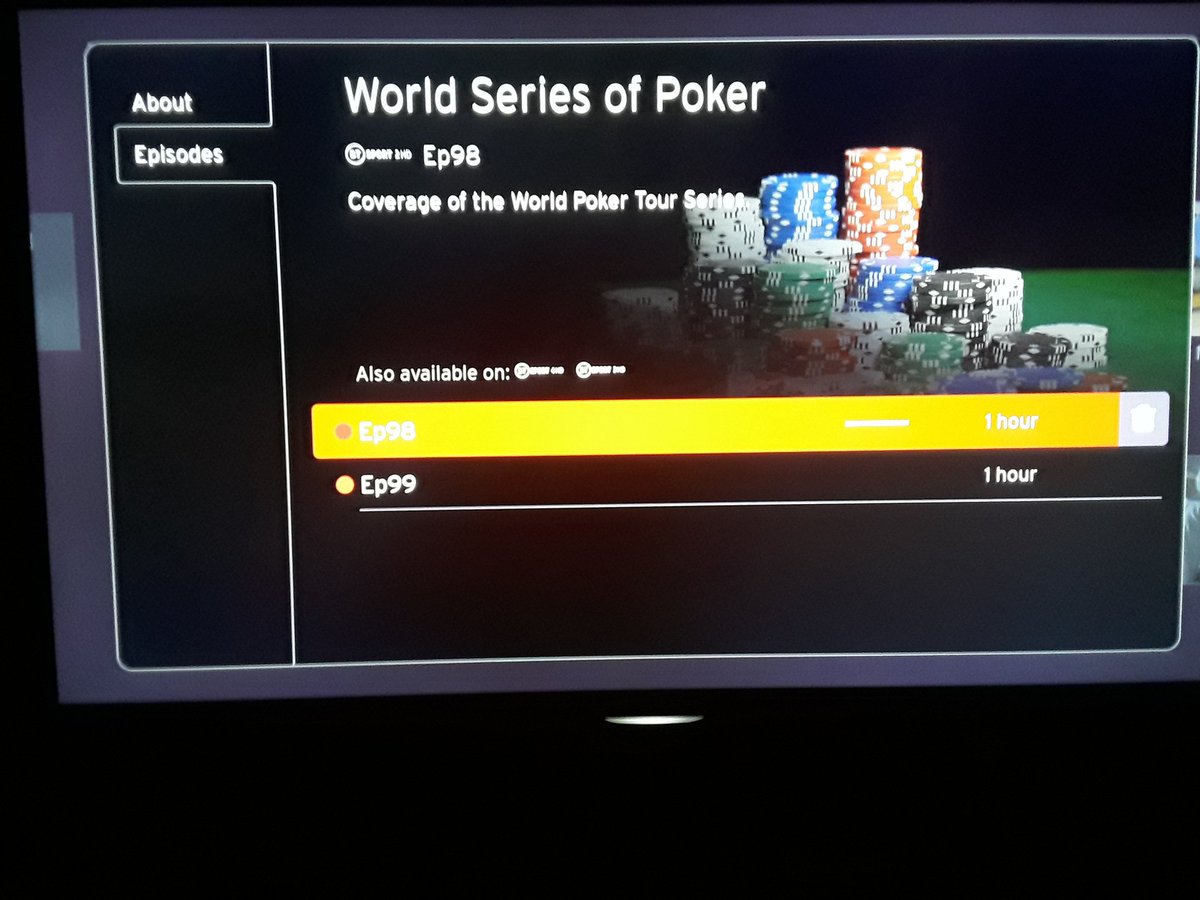gaz940's tweet photo. Hey @virginmedia this made me chuckle. I recorded episodes of the WSOP yet the description says World Poker Tour Series. Not sure @WSOP would be happy that you're passing off a competitors programme as theirs and I doubt @WPT would be pleased you can't even get the name right https://t.co/ZlukVUMn21