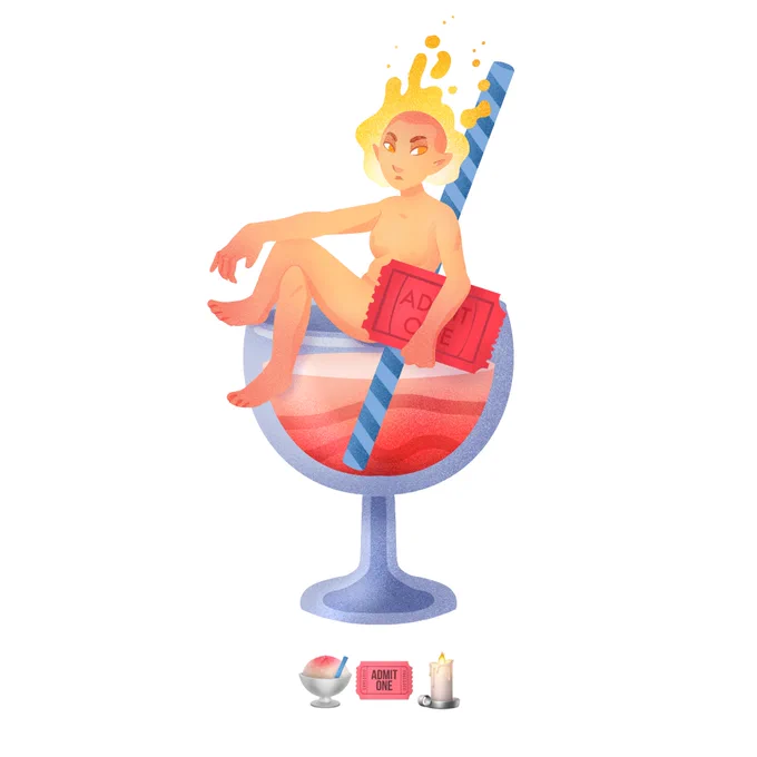 Some emoji prompt illos I did back in 2019 in procreate  