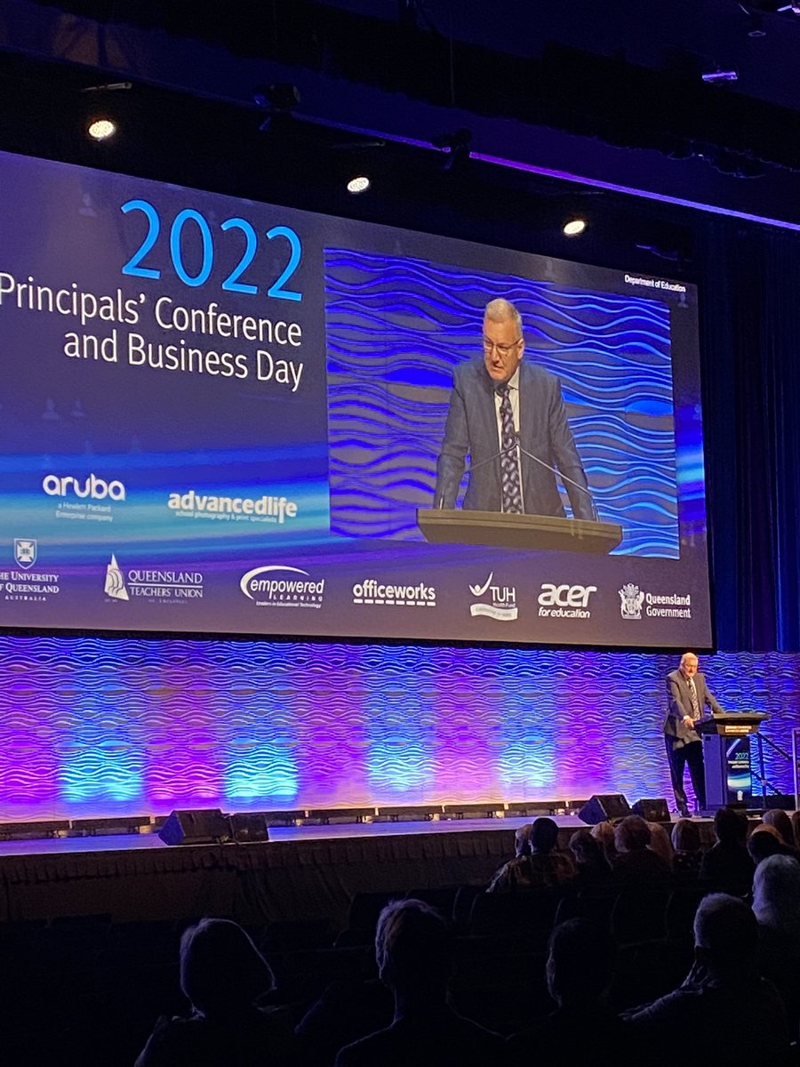 A compelling call for Equity and Excellence form our Director-General Michael De’Ath at the State Principals’ Conference #PC2022QLD