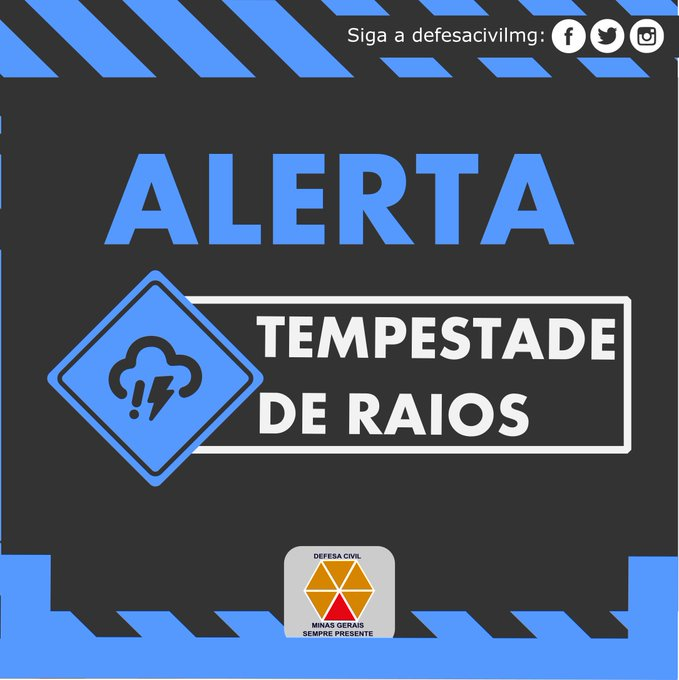 dce_de's tweet photo. Alerta de possibilidade pancadas de chuva com raios e rajadas de vento, válido para as próximas 02:00h. Municípios: 
Arcos, Bambuí, Córrego Danta, Córrego Fundo, Doresópolis, Formiga, Iguatama, Pains, Pimenta, Piumhi, Santo Antônio do Monte
Proteja-se!
Fonte: CEDEC-MG https://t.co/RK8h9y6IIV
