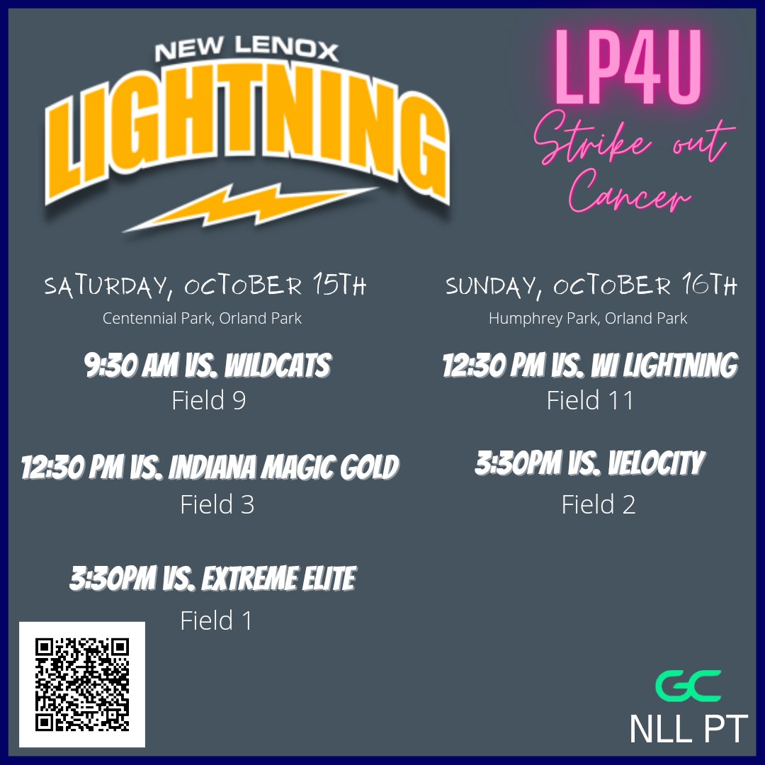Lots of competition this coming weekend in Orland Park for the LP4U Strike Out Cancer Showcase. We are ready to play 💙💛⚡️🥎 #nllightning16upt #teamworkmakesthedreamwork #weready